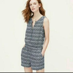 LOFT Black and White Romper Sz Small 😍